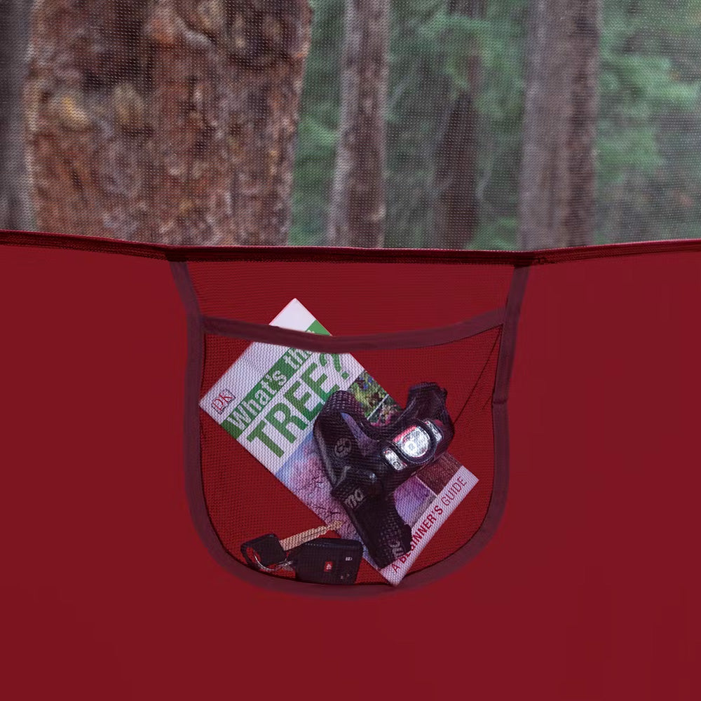 Coleman 4Person Flatwoods II Lightweight Dome Camping Tent Red 2207389