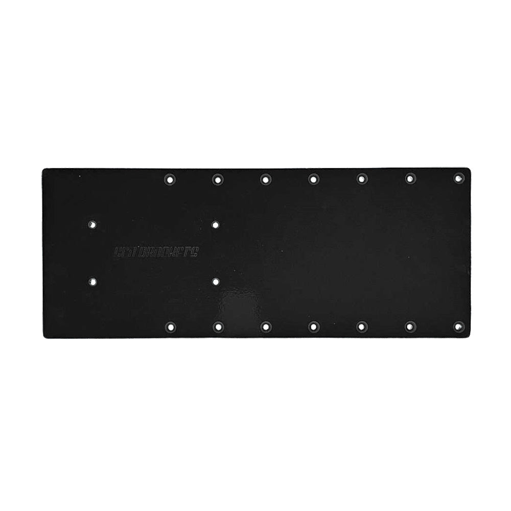 Sea Brackets 18 Straight Trolling Motor Plate fGarmin Kraken Black SEA2302BLK