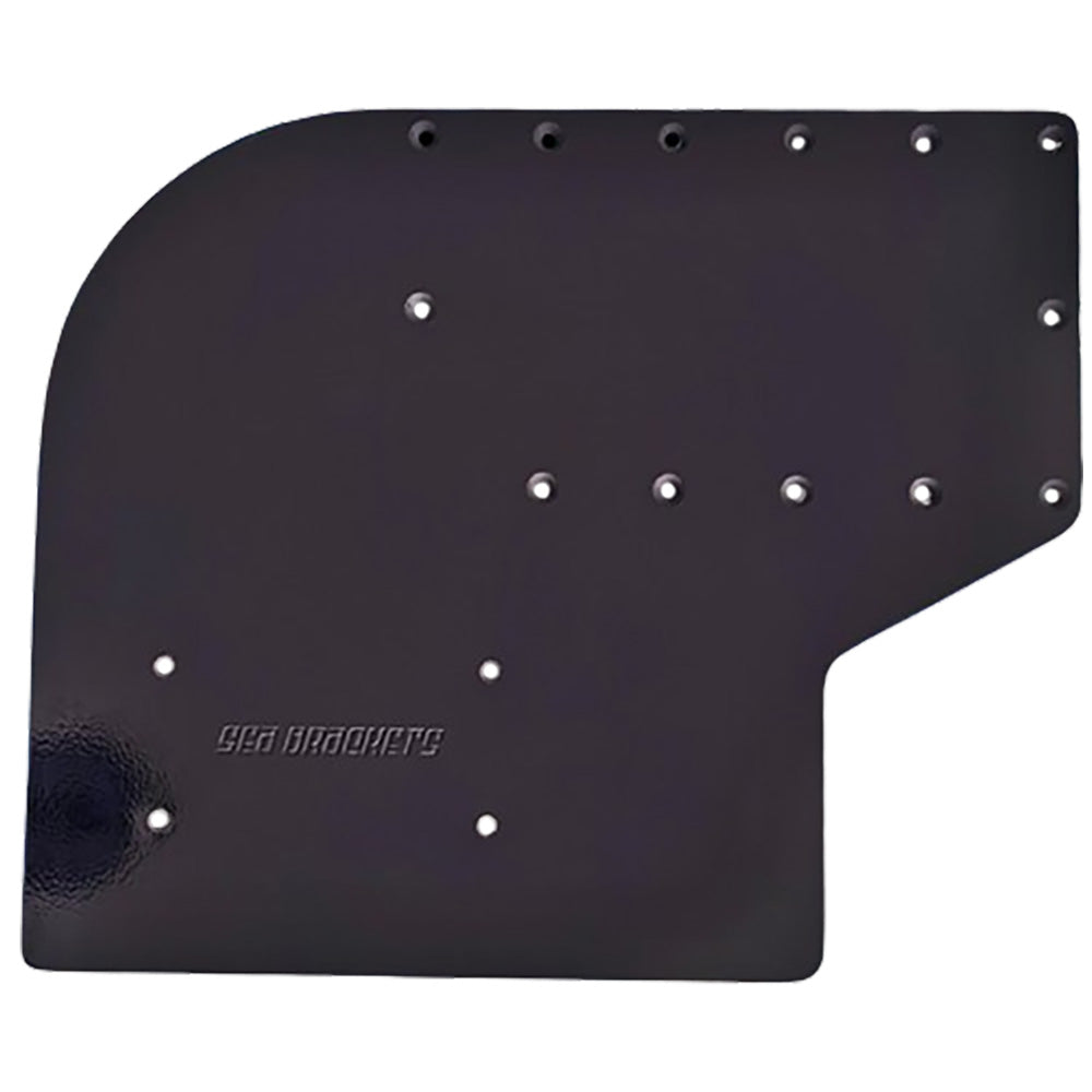 Sea Brackets Large Offset Trolling Motor Plate fGarmin Kraken Black SEA2308BLK