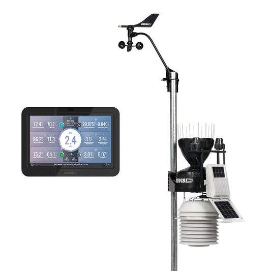 Davis Vantage Pro2 Wireless Weather Station wWeatherLink Console 24hr Fan Aspirated Radiation Shield UV  Solar Sensors