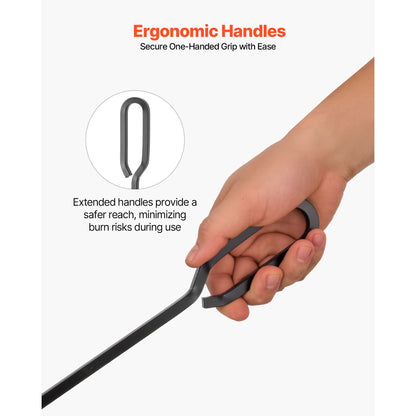 VEVOR 33 in Fireplace Tool Set with Four-Prong Stand