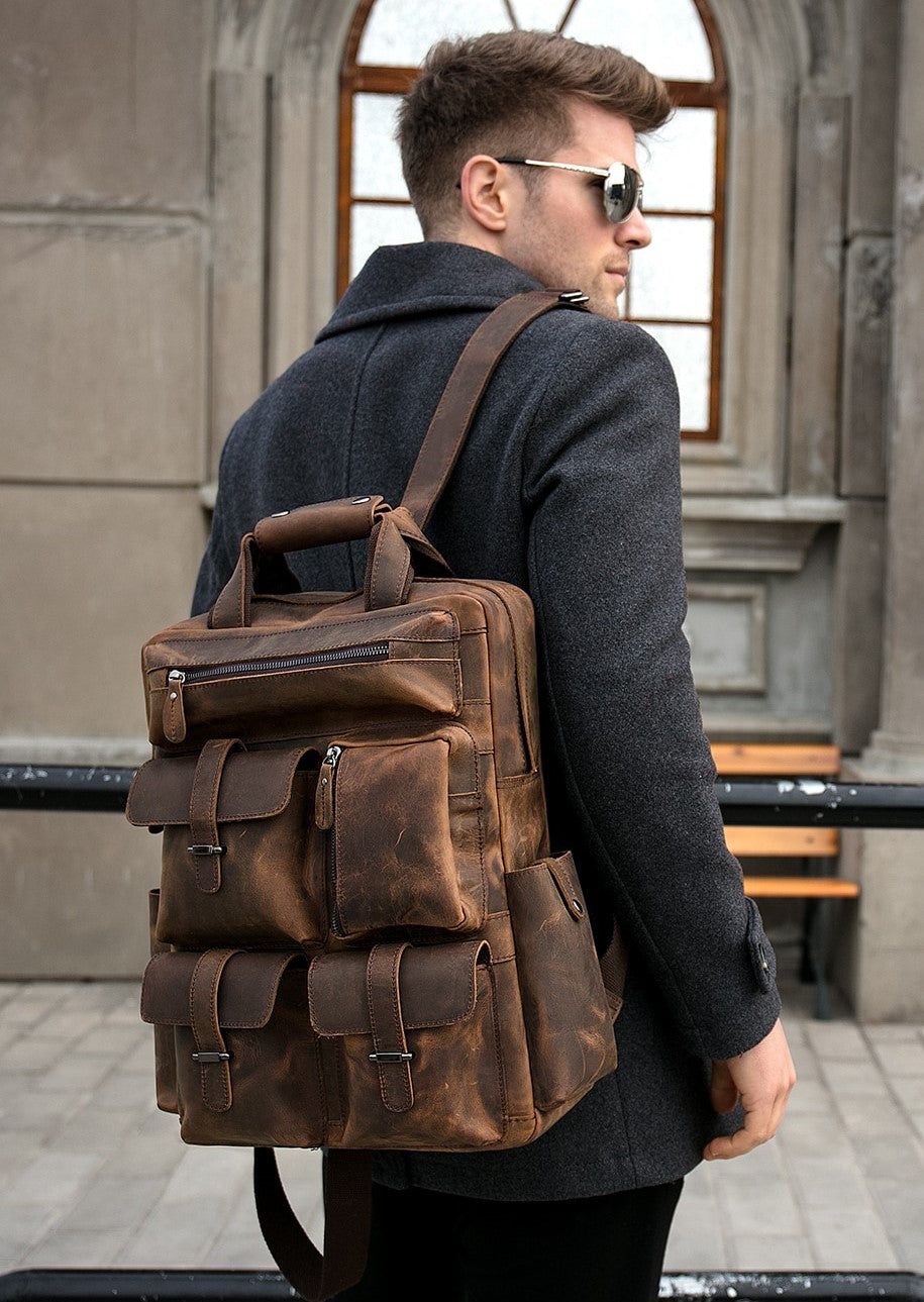 The Shelby Backpack — Handmade Genuine Leather Backpack