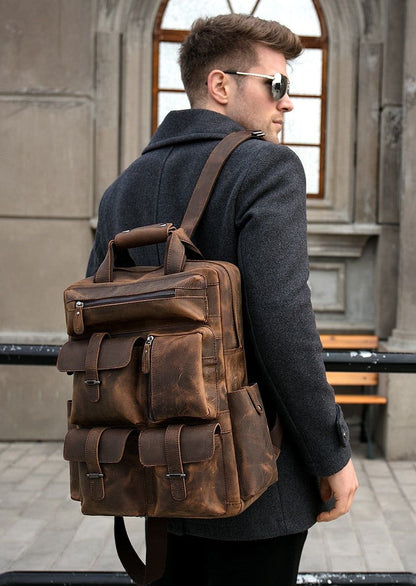 The Shelby Backpack — Handmade Genuine Leather Backpack