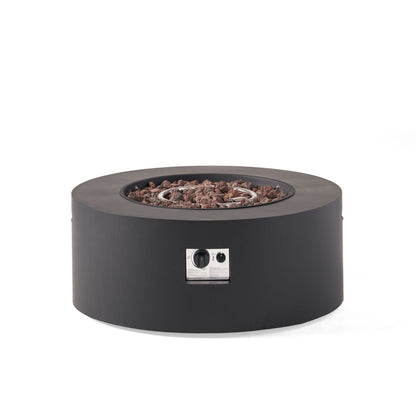 32" Patio 40,000 BTU Round Iron Propane Fire Pit