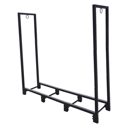 Four-foot firewood rack front view