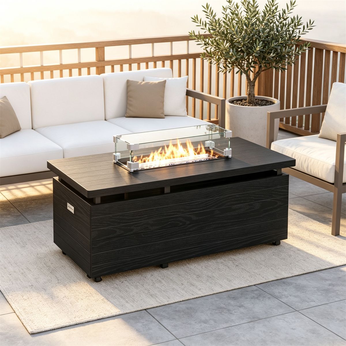 50000 BTU Outdoor Propane Fire Pit Table