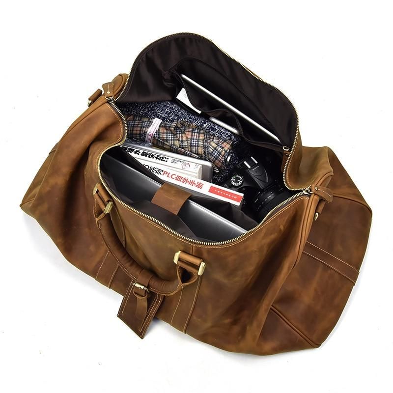 The Bjarke Weekender — Handcrafted Leather Duffle Bag
