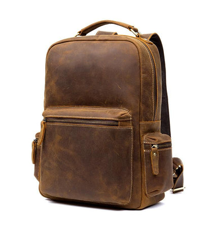 The Langley Backpack — Genuine Vintage Leather Backpack