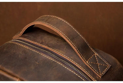 The Vernon Backpack — Genuine Vintage Leather Minimalist Backpack