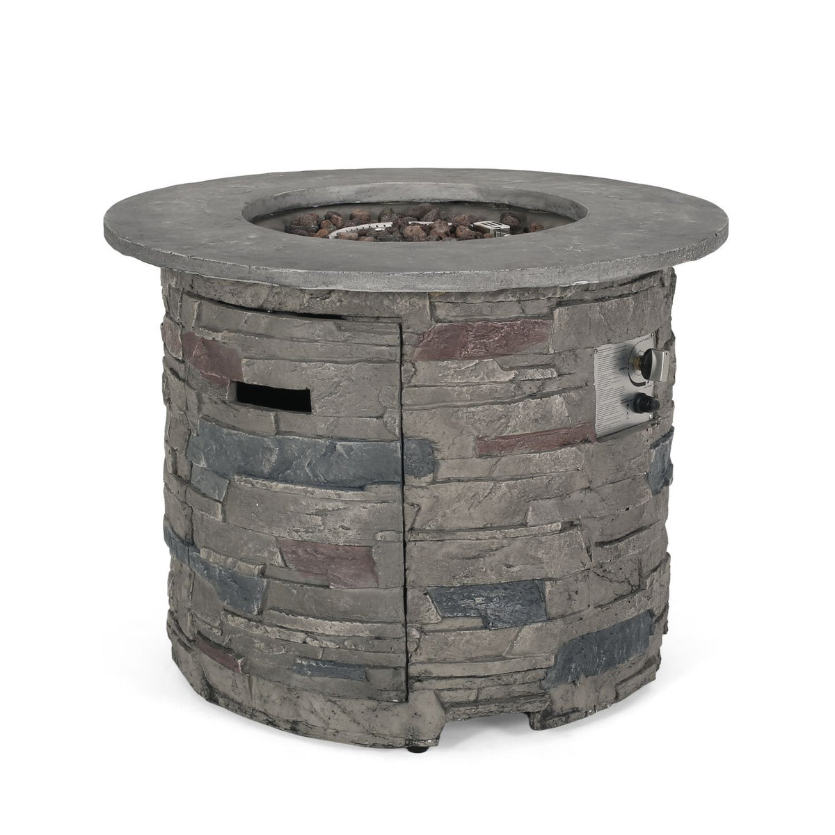 Outdoor 32" Round MgO Propane Fire Pit
