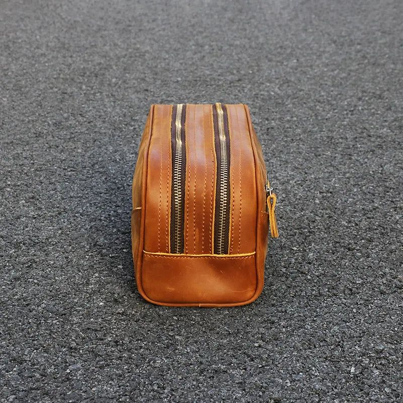 The Nomad Toiletry Bag — Genuine Leather Travel Toiletry Bag
