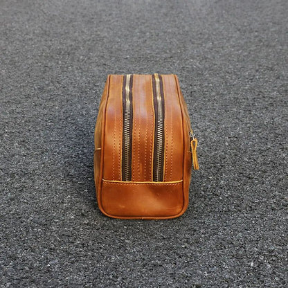 The Nomad Toiletry Bag — Genuine Leather Travel Toiletry Bag