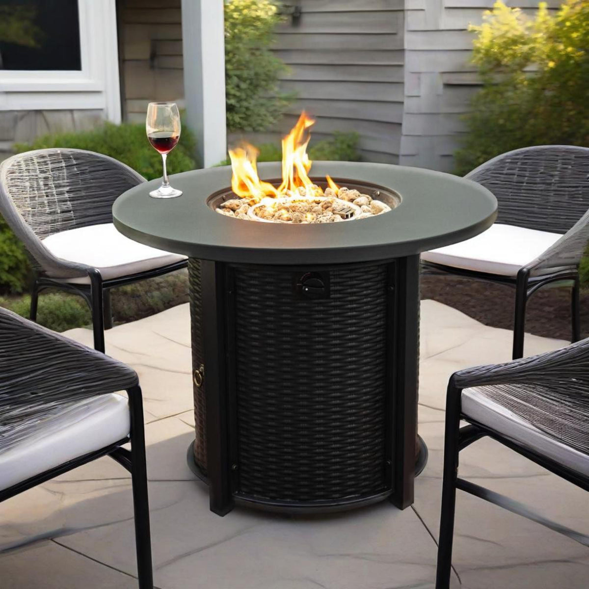 32" Propane Gas Fire Pit Table