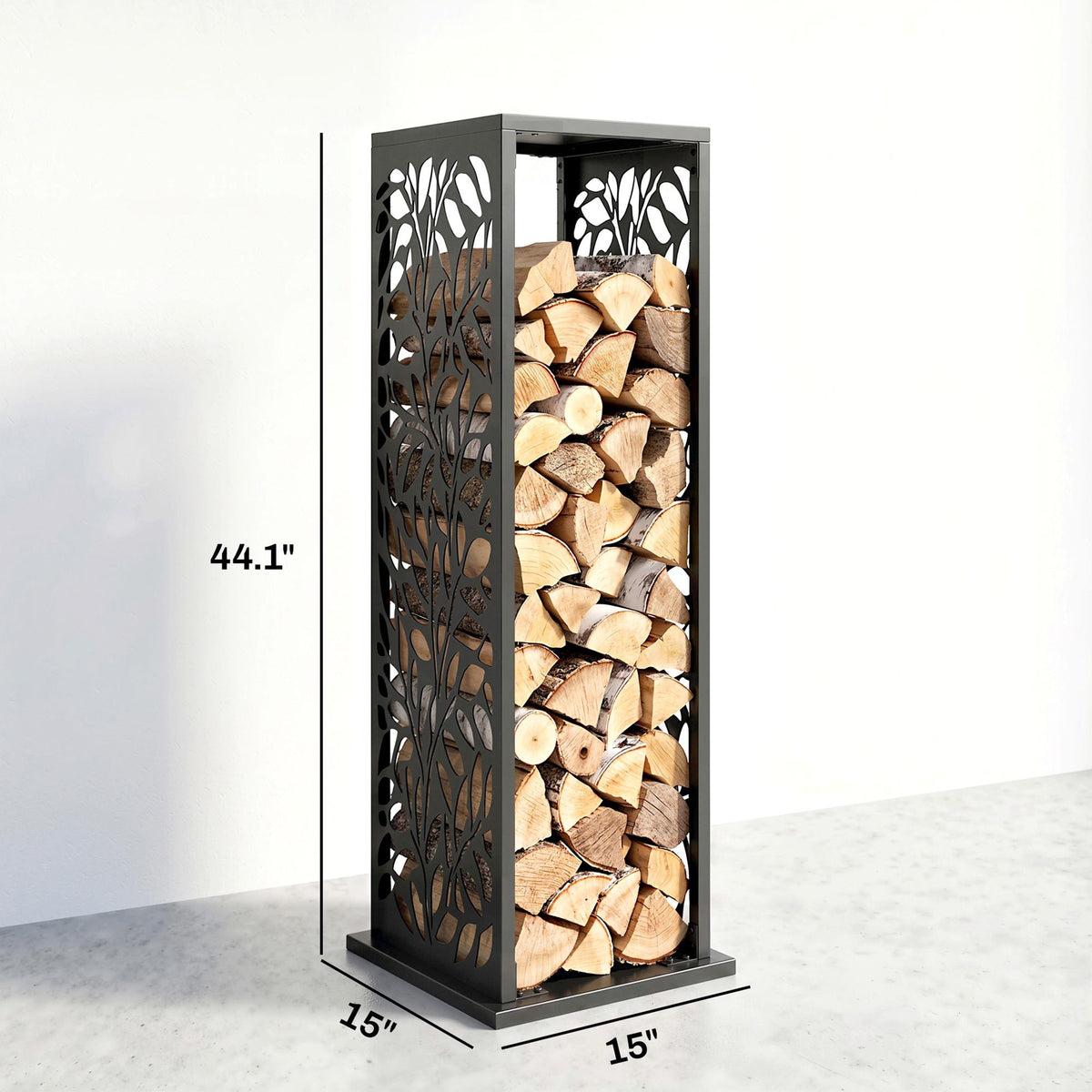 15 Inch Firewood Rack Outdoor Indoor
