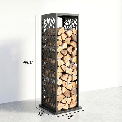 15 Inch Firewood Rack Outdoor Indoor