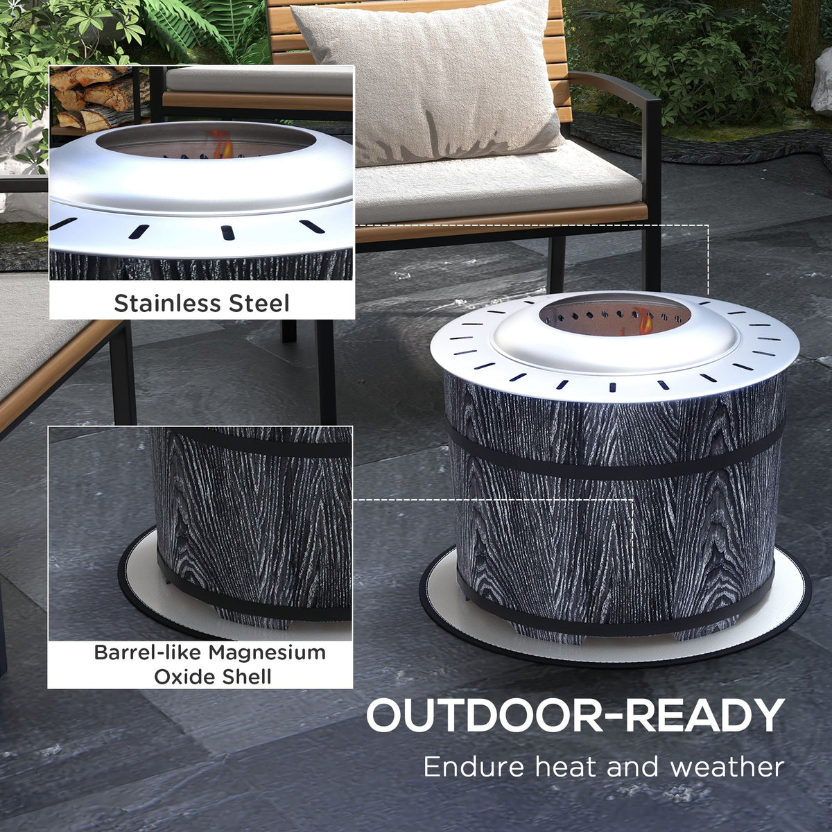 Smokeless Fire Pit Portable