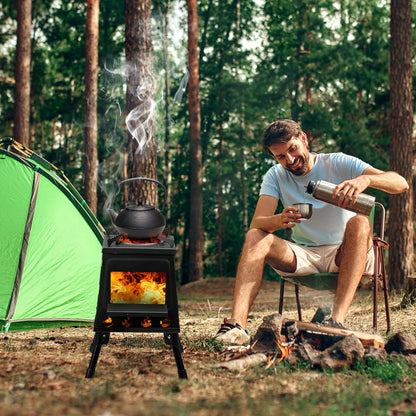 Portable Camping Stove with Detachable Iron Panels