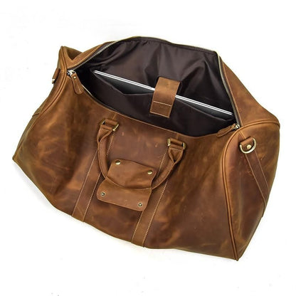 The Bjarke Weekender — Handcrafted Leather Duffle Bag