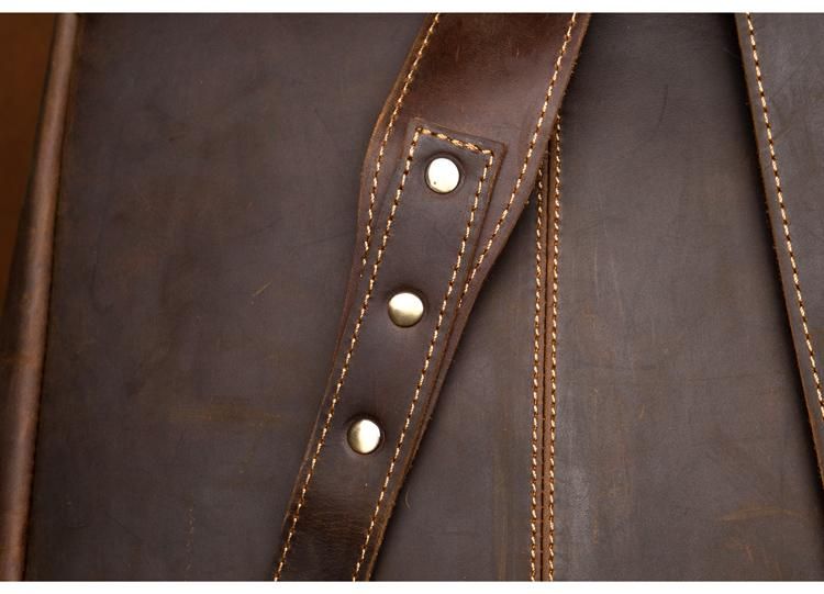 The Vernon Backpack — Genuine Vintage Leather Minimalist Backpack
