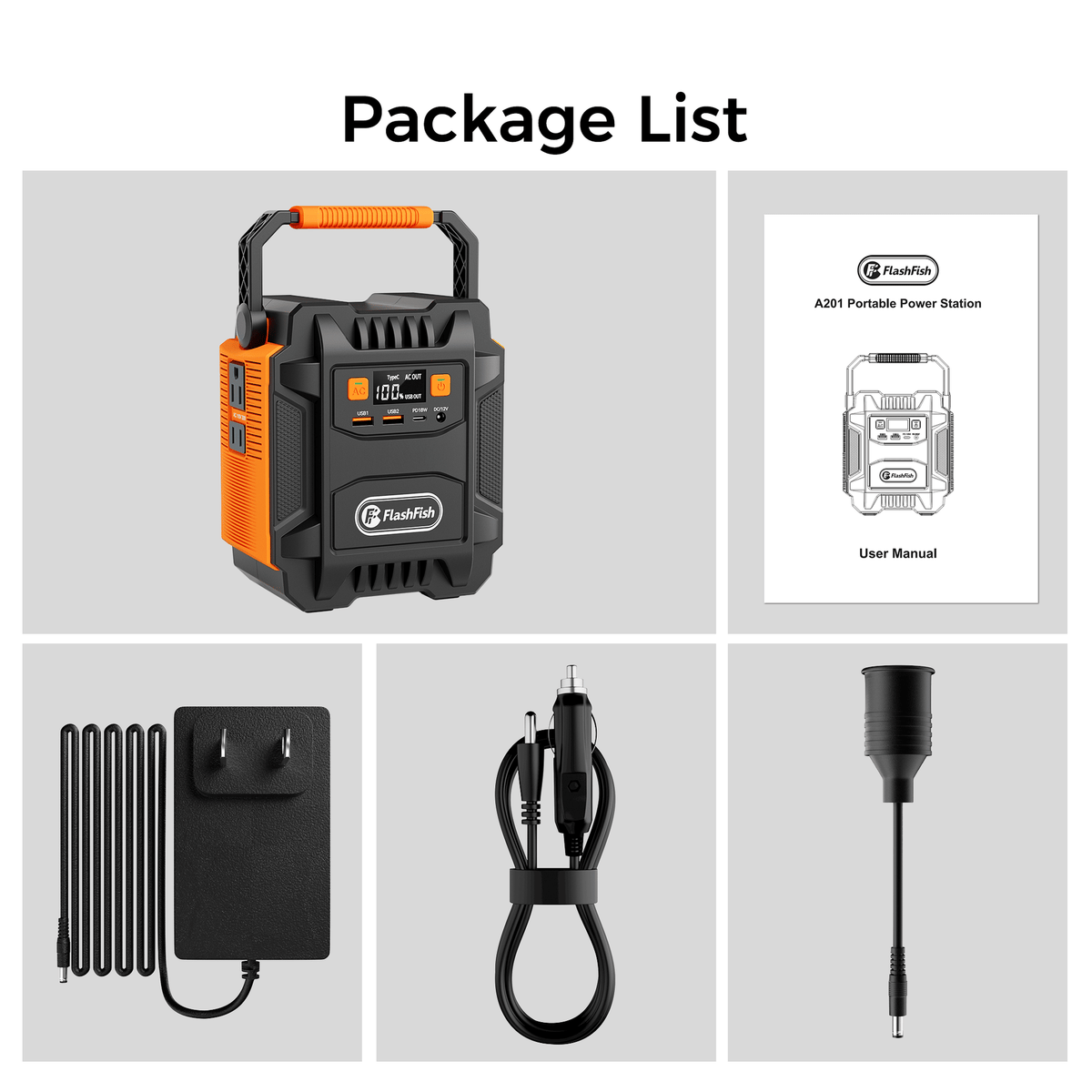 200W (Peak 400W) Portable Power Station