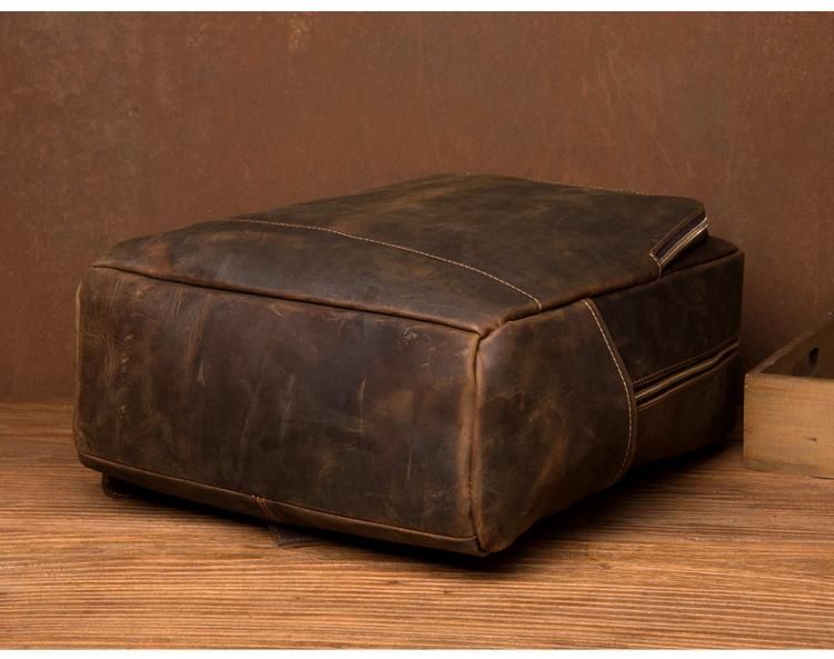The Vernon Backpack — Genuine Vintage Leather Minimalist Backpack