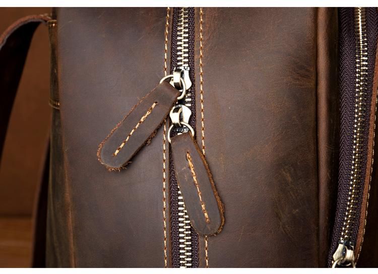 The Vernon Backpack — Genuine Vintage Leather Minimalist Backpack