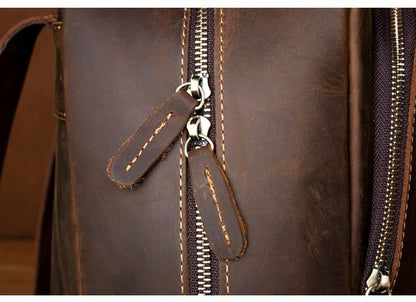 The Vernon Backpack — Genuine Vintage Leather Minimalist Backpack