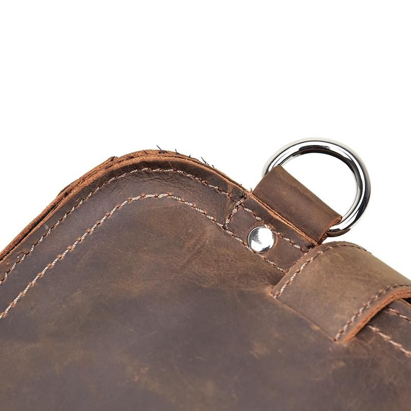 The Gustav Messenger Bag — Large Capacity Vintage Leather Messenger Bag