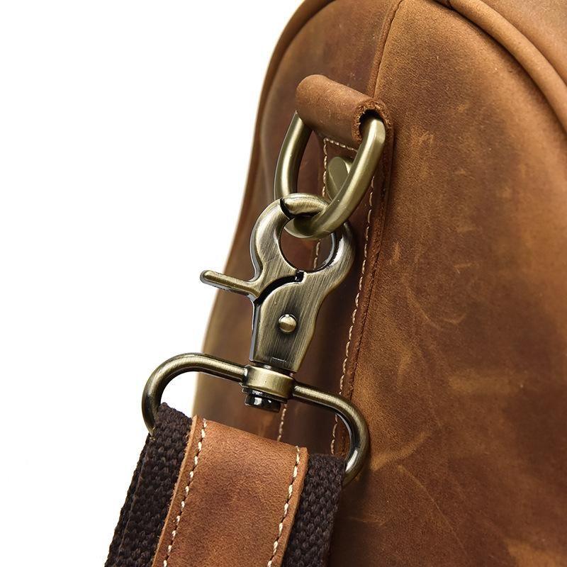The Bjarke Weekender — Handcrafted Leather Duffle Bag