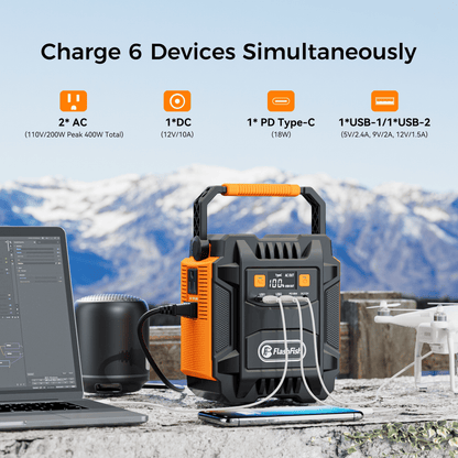 200W (Peak 400W) Portable Power Station