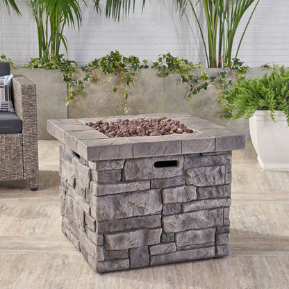 30" Outdoor Square MgO Propane Fire Pit