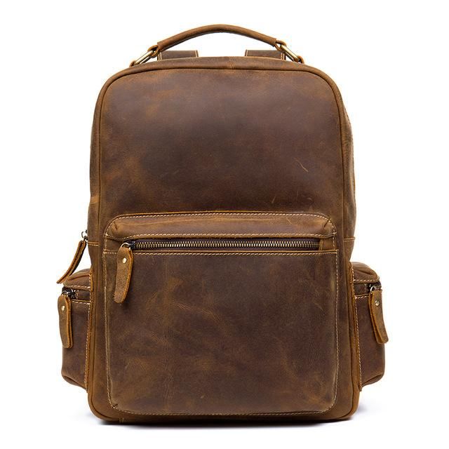 The Langley Backpack — Genuine Vintage Leather Backpack