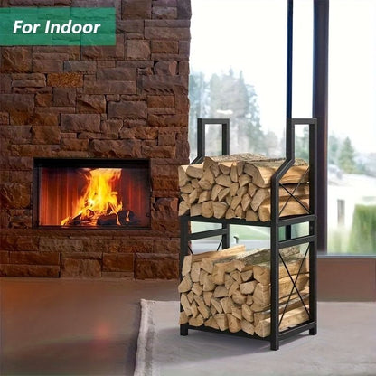 Heavy Duty Firewood Rack with Adjustable Height