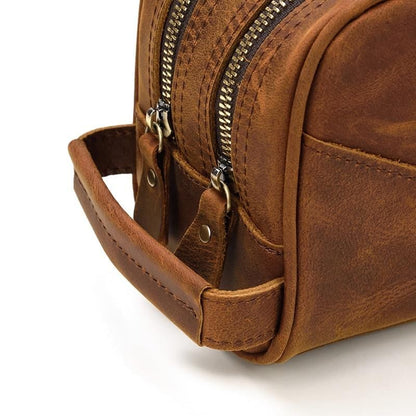 The Nomad Toiletry Bag — Genuine Leather Travel Toiletry Bag