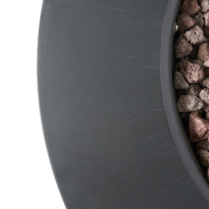 32" Patio 40,000 BTU Round Iron Propane Fire Pit