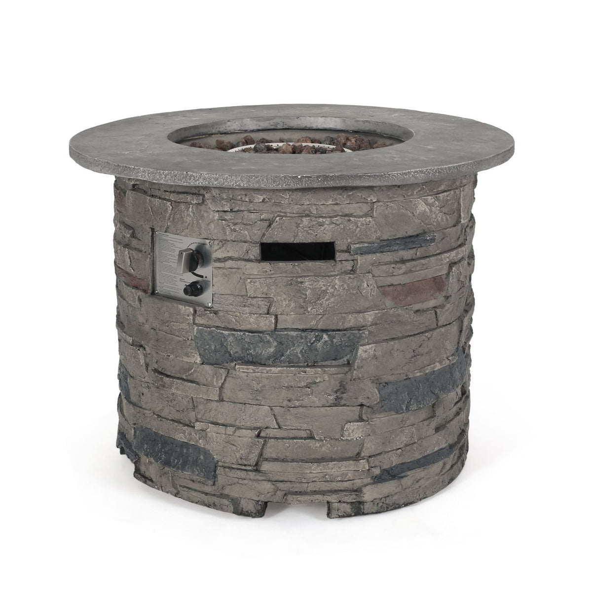 Outdoor 32" Round MgO Propane Fire Pit