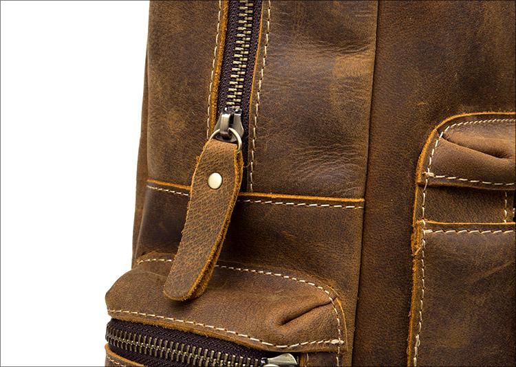 The Langley Backpack — Genuine Vintage Leather Backpack