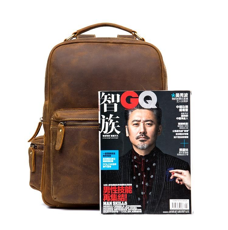 The Langley Backpack — Genuine Vintage Leather Backpack
