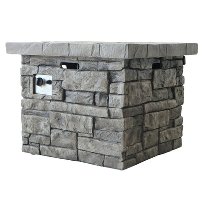 30" Outdoor Square MgO Propane Fire Pit