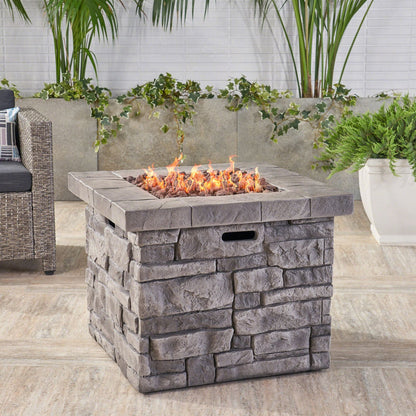 30" Outdoor Square MgO Propane Fire Pit