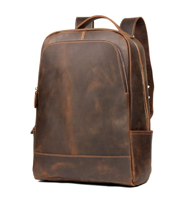 The Vernon Backpack — Genuine Vintage Leather Minimalist Backpack