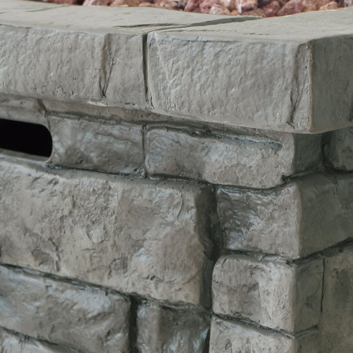 30" Outdoor Square MgO Propane Fire Pit