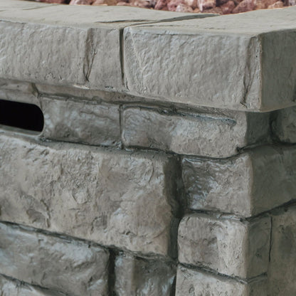 30" Outdoor Square MgO Propane Fire Pit