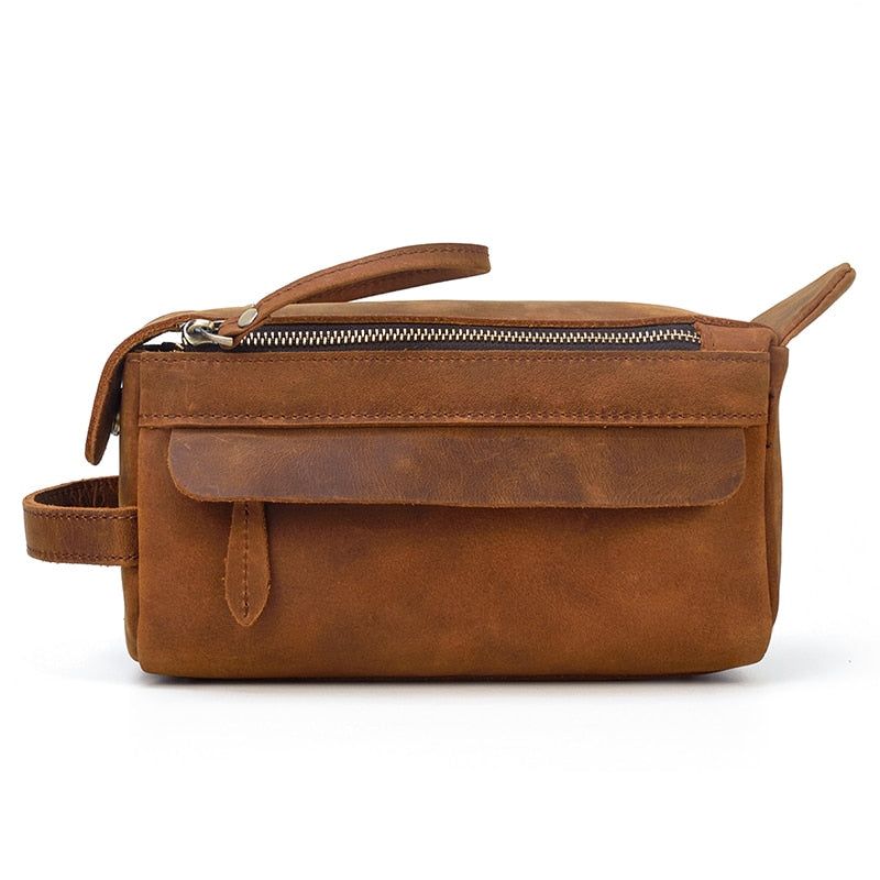 Dado Leather Dopp Kit — Handmade Leather Toiletry Bag