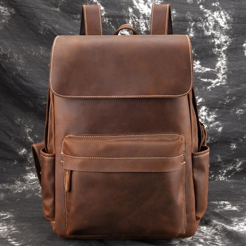 The Helka Backpack — Genuine Vintage Leather Backpack