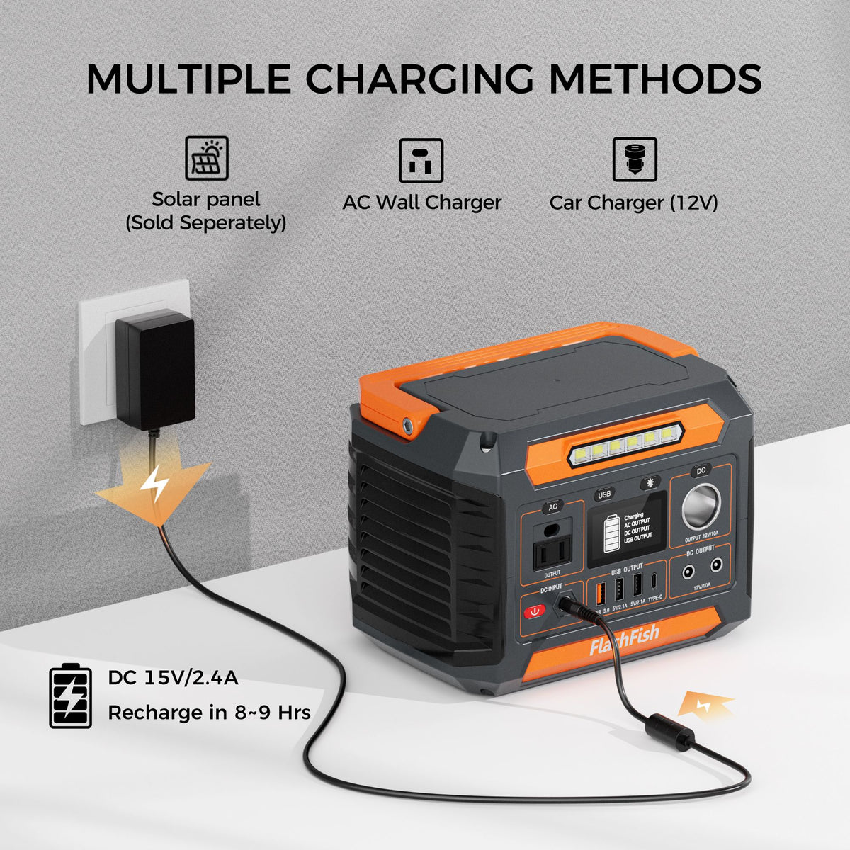 300W Power Station &100W Foldable Solar Panel
