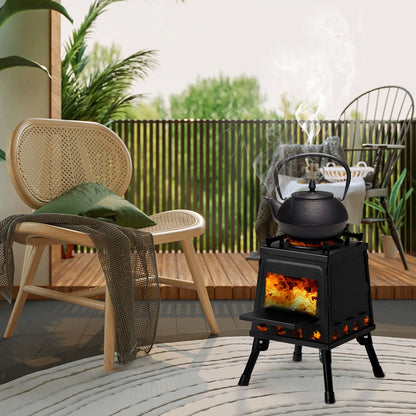 Portable Camping Stove with Detachable Iron Panels