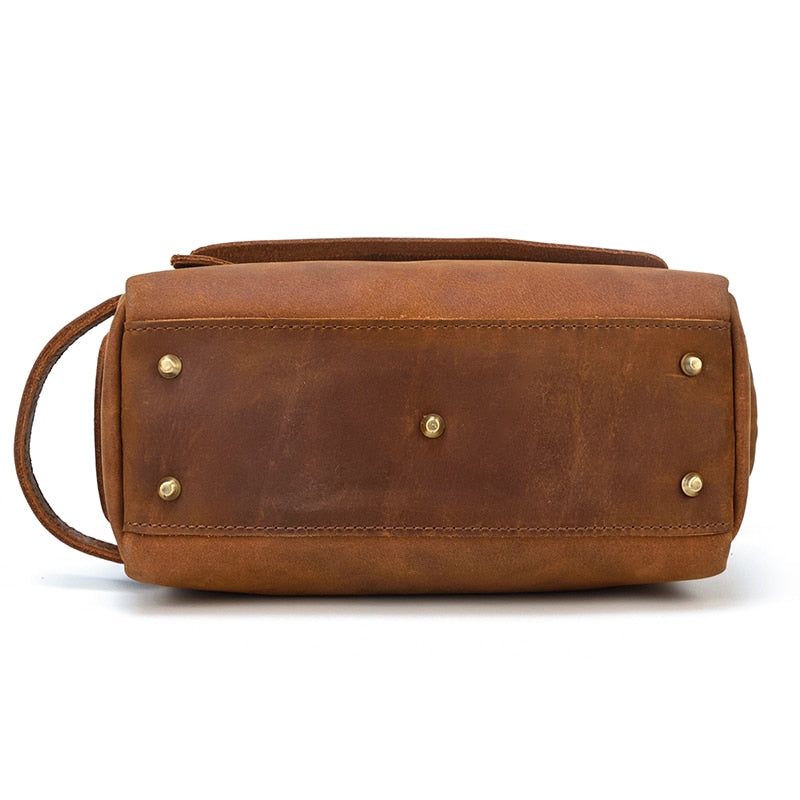 Dado Leather Dopp Kit — Handmade Leather Toiletry Bag