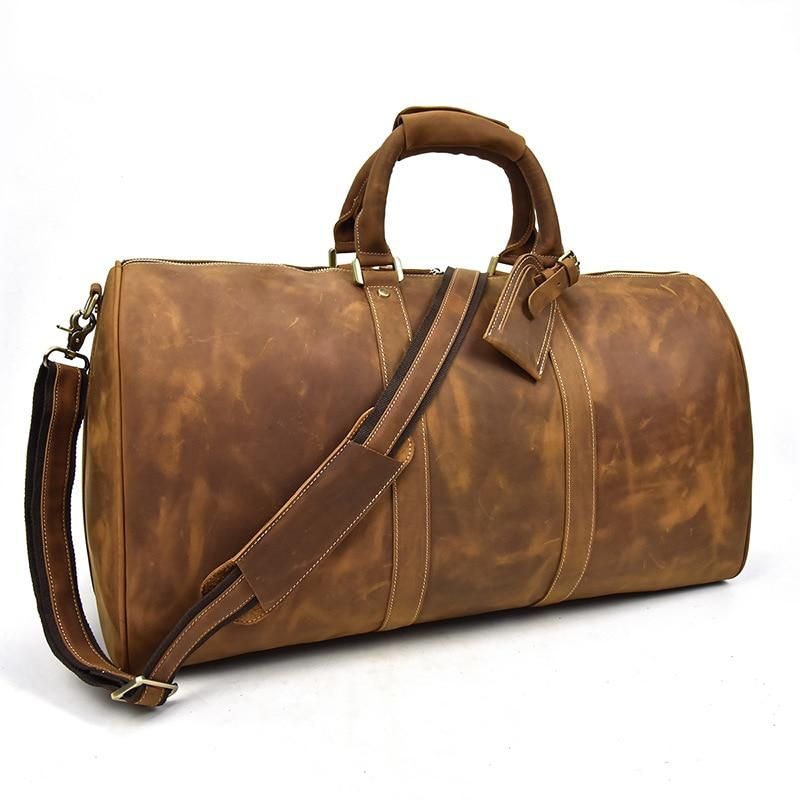 The Bjarke Weekender — Handcrafted Leather Duffle Bag