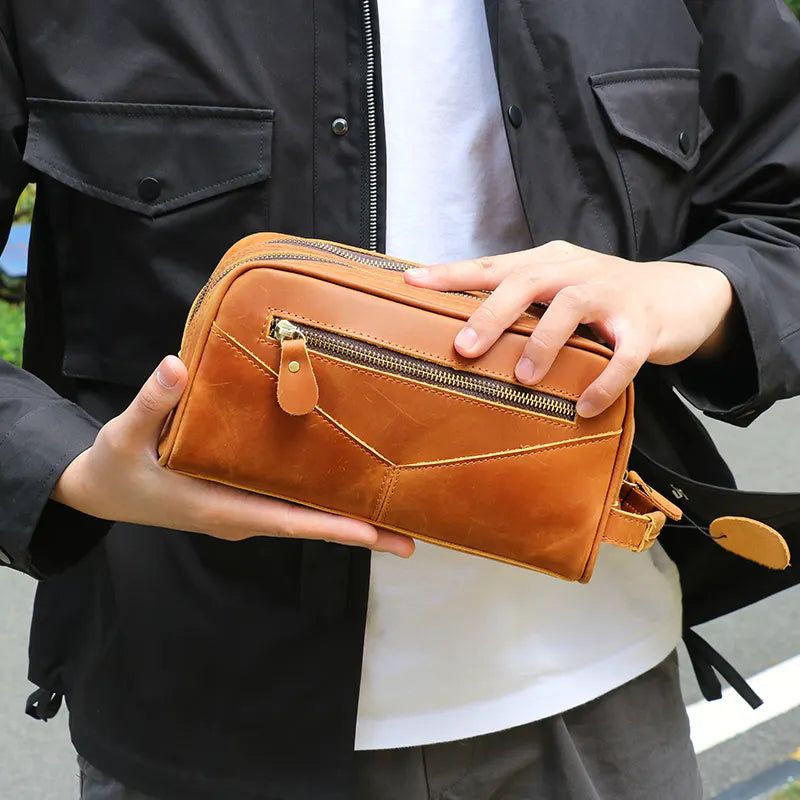 The Nomad Toiletry Bag — Genuine Leather Travel Toiletry Bag